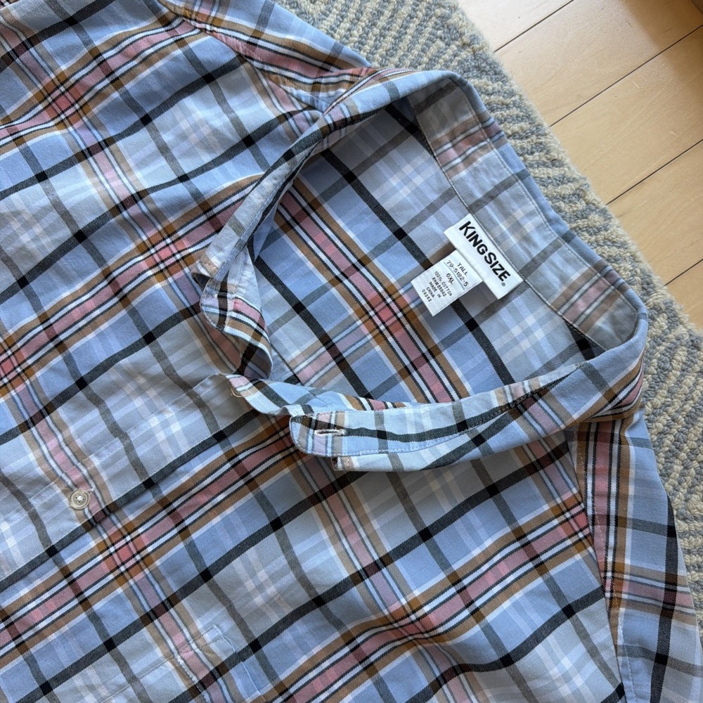 KINGSIZE Short Sleeve Button Shirt - Multicolor - 6XL Tall